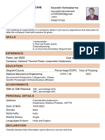 Resume Sourabh Vishwakarma Format6