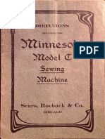 Minnesota (Davis) Model C Sewing Machine Instruction Manual