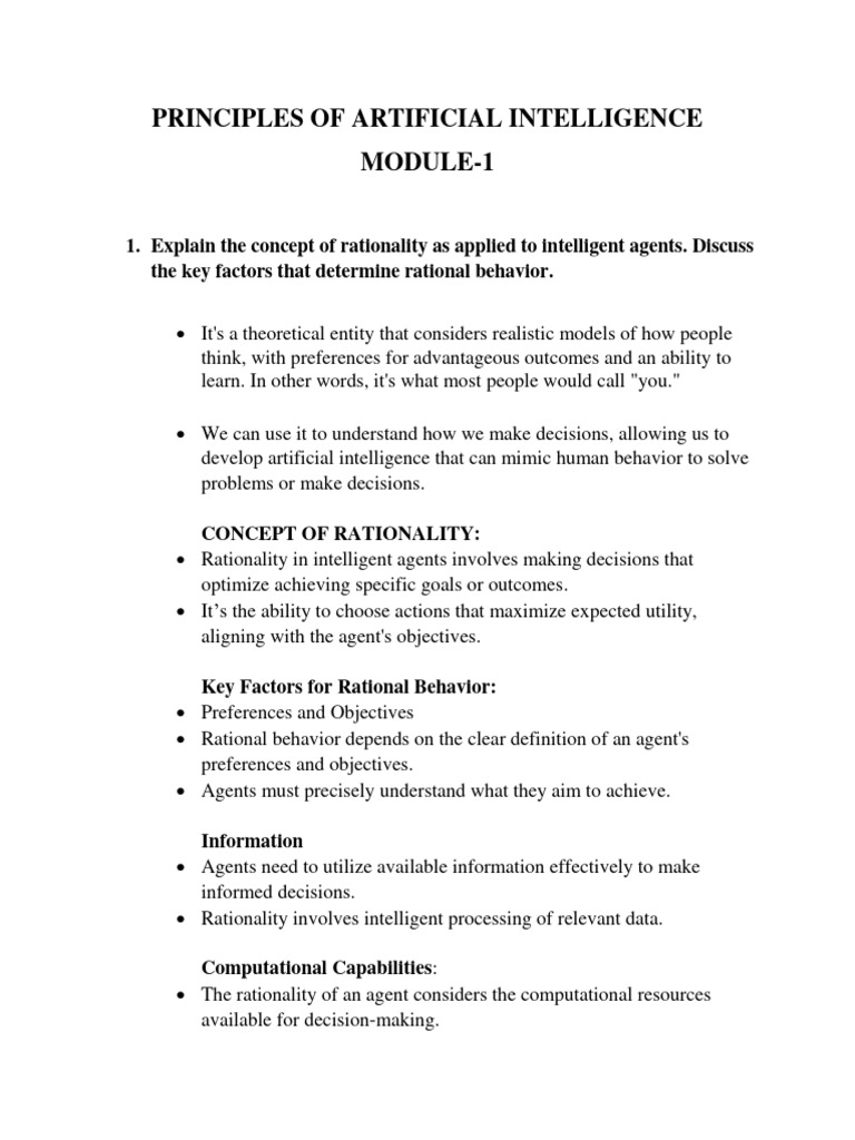 Define Principles Of Ai