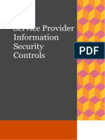 Service Provider Information Security Controls