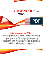 Heterogeneous Na Wika