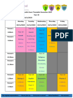 Nov Series PPE Timetable 2023 Year 10