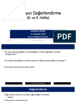 Kapsayıcı Eğitim - 8. Ve 9. Hafta - Kapsayıcı Değerlendirme