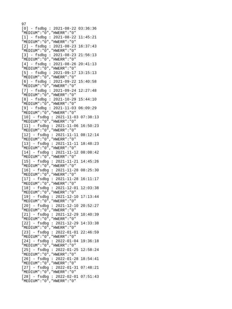 fsdbg Log Data Analysis | PDF