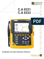 C.A 8331 C.A 8333: Analizador de Redes Eléctricas Trifasicas