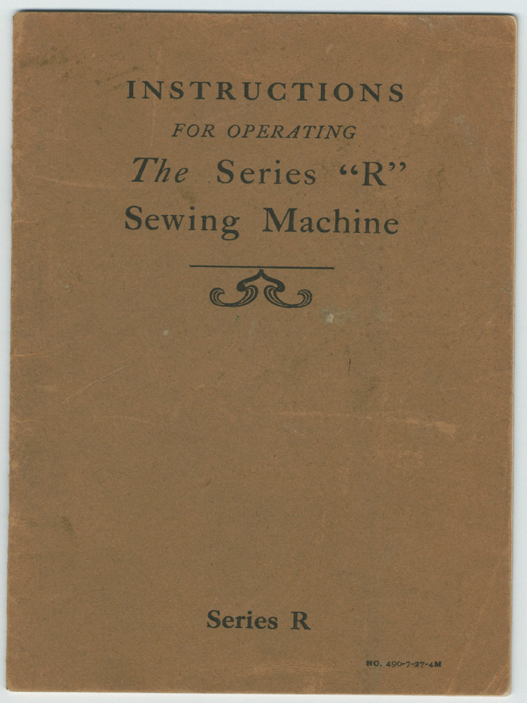 New Home Series R Sewing Machine Guide | PDF | Sewing Machine ...