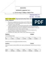 Assignment 2 MTH 603 ZAN