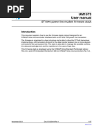 Um1573 st7540 Power Line Modem Firmware Stack Stmicroelectronics