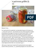Conserves de Poivrons Grillés (À L'huile D'olive) - Au Fil Du Thym