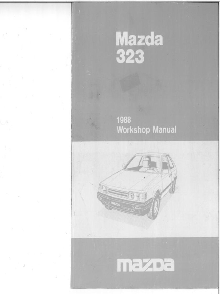 1988 Mazda 323 Manual V1.0 (Turbo Only) PDF