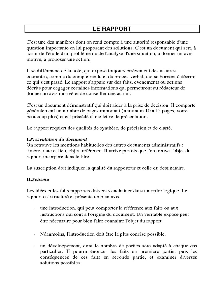 Guide de rédaction d'un rapport | PDF | Linguistique