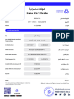 Bank Certificate: Ref. No Date Time