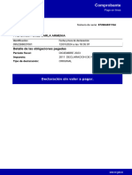 Comprobante: Detalle de Las Obligaciones Pagadas