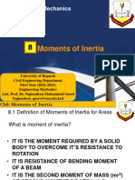 Chapter 8, Moments of Inertia