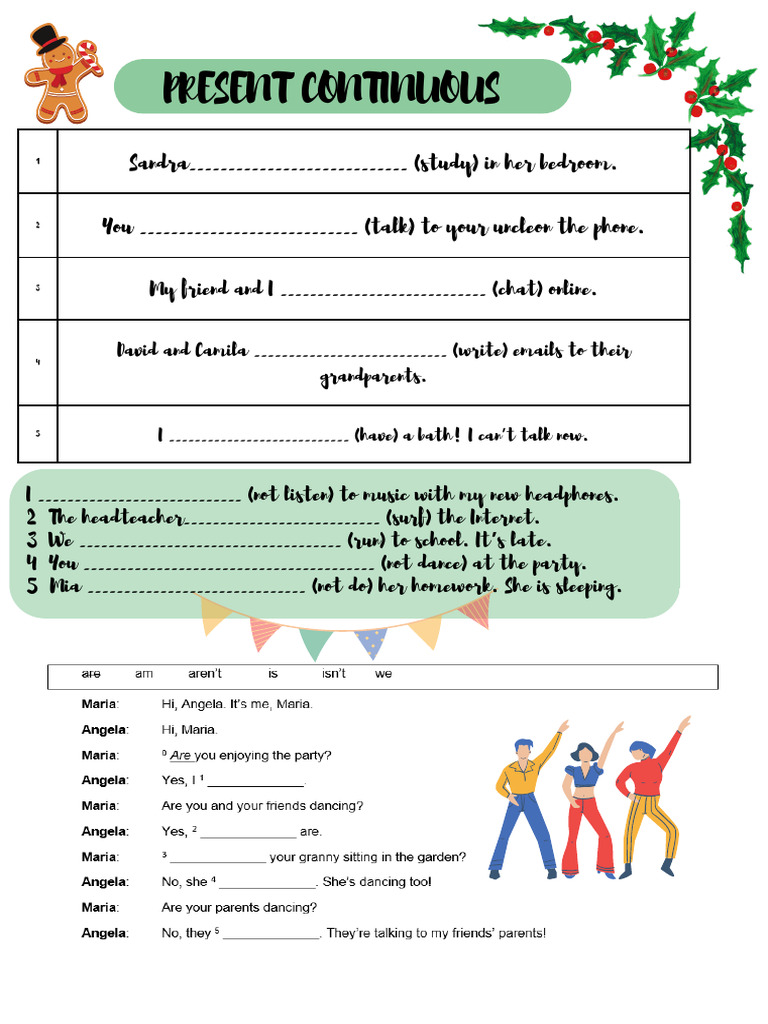 EC Present Continuous A1+ Unit 3 | PDF