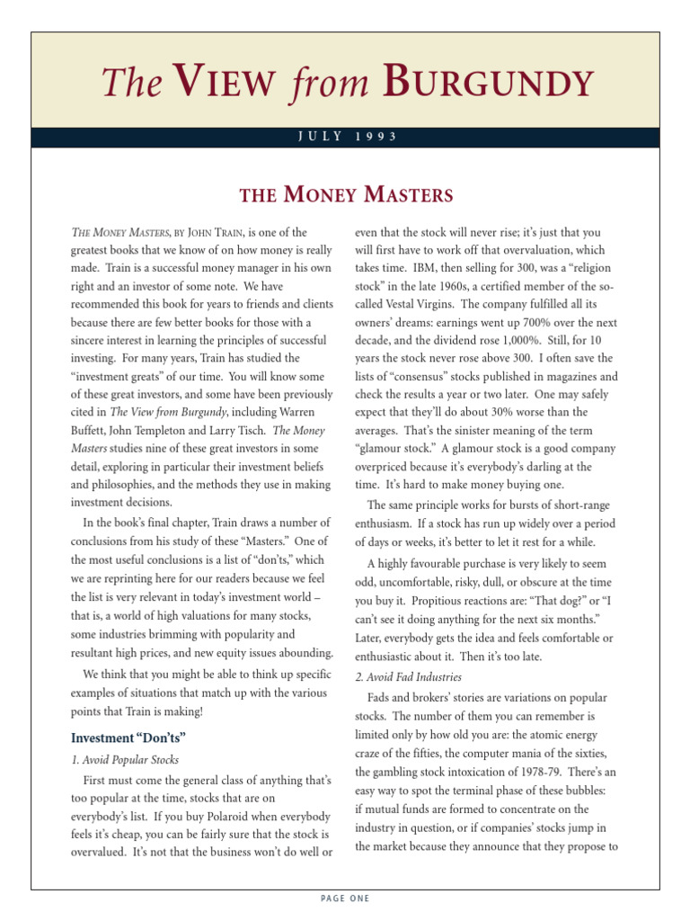 The money masters july 1993 pdf investing stocks