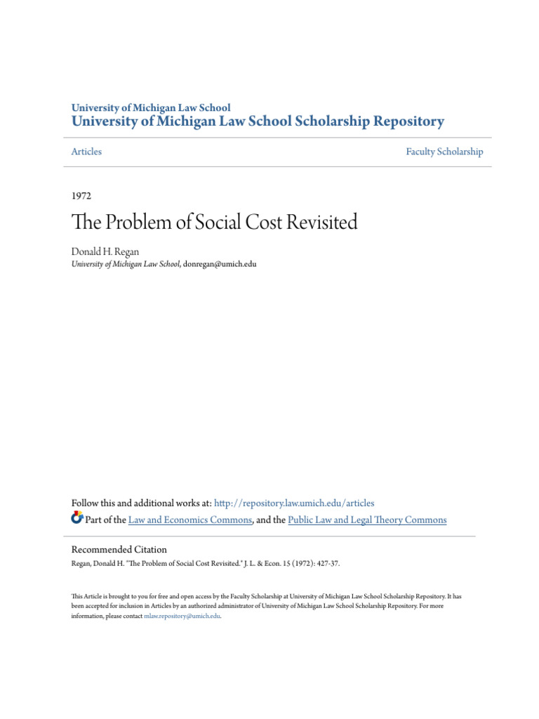 Regan the problem of social cost revisited pdf externality axiom