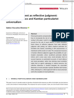 European J of Philosophy - 2022 - Vaccarino Bremner - Practical Judgment As Reflective Judgment On Moral Salience and