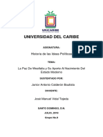 La Paz de Westfalia y Su Aporte Al Nacimiento Del Estado Moderno