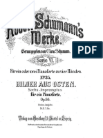 Schumann Bilder Aus Osten Op. 66 4 Hands (BH)
