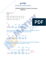 Examen Resuelto Matemáticas 1 Bachillerato Ciencias - Ecuaciones e Inecuaciones