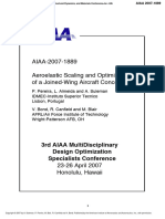Aeroelastic Scaling and Optimization of A Joined-Wing Aircraft