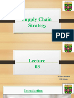 Supply Chain Strategy Lecture 3