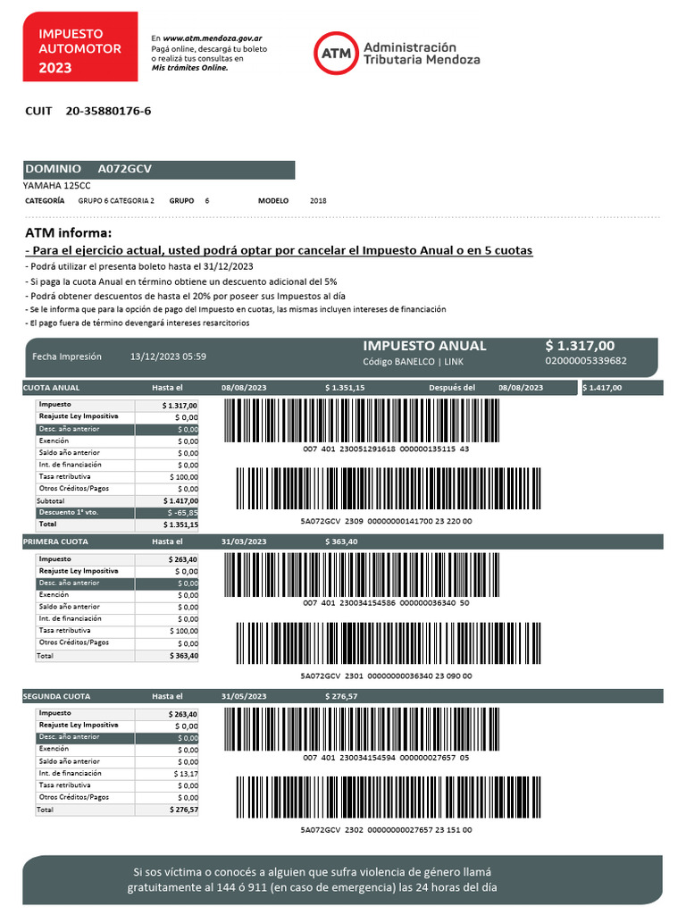 Atm A072gcv | PDF | Finanzas del gobierno | Economias