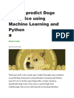 How To Predict Doge Coin Price Using Machine Learning and Python