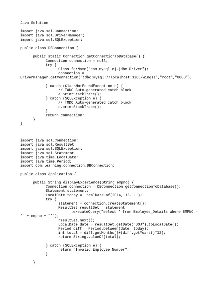 Java Wings DCA | PDF