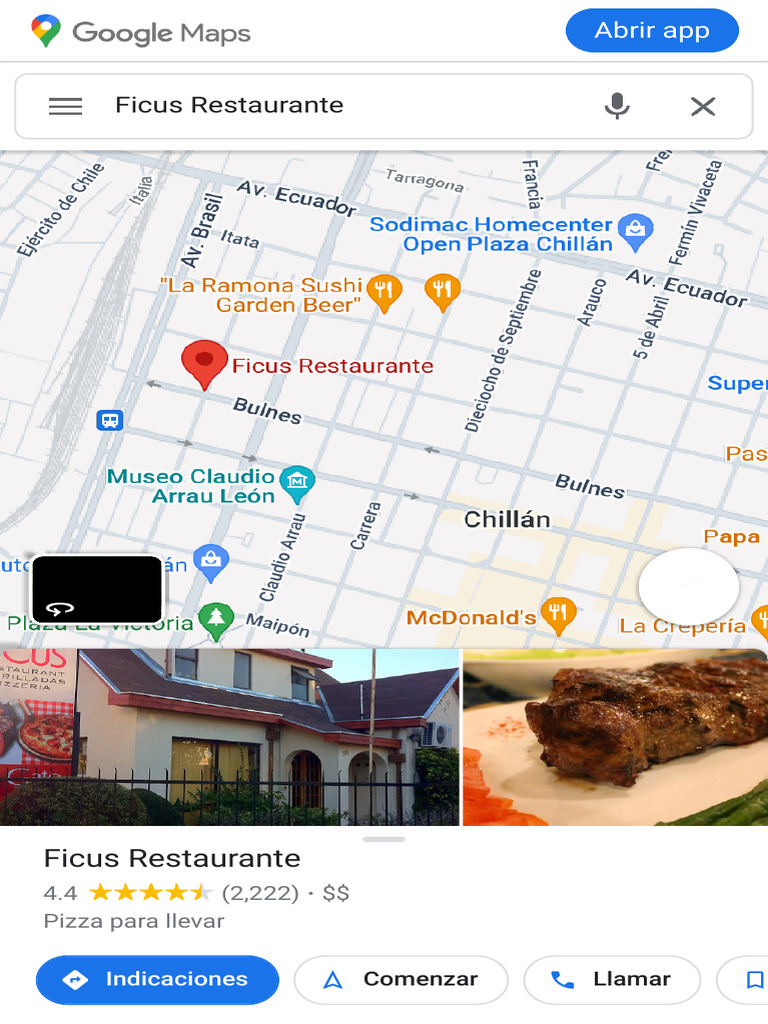 Ficus Restaurante - Google Maps | PDF