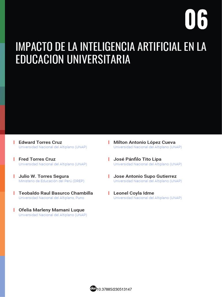 Impacto de la IA en la Educación Universitaria | PDF | Inteligencia (IA ...