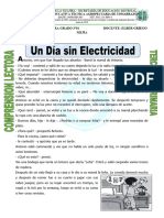 Un Día Sin Electricidad Tercero de Primaria