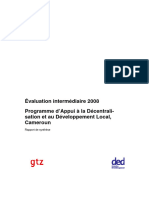 gtz2008 FR Kamerun Decentralisation Evaluation Intermediaire