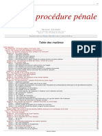 Code de Procedure Penale en Version Integrale