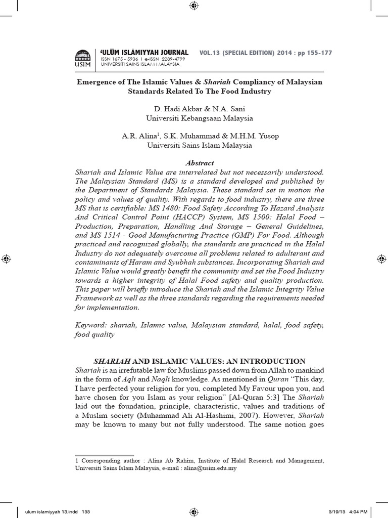 Emergence of The Islamic Values and Shar | PDF