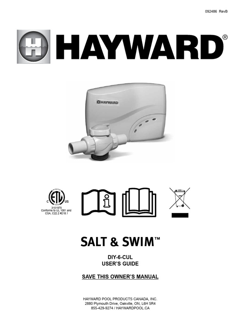 Salt and Swim 3c Owner Manual Canada Bilingual | PDF | Water | Alkalinity