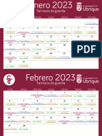 Calendario 2023 Farmacias Guardia Ubrique