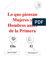 Lo Que Piensan Mujeres y Hombres Antes de La Primera Cita