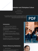 Employee Satisfaction and Workplace Culture