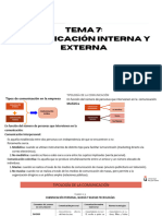 Tema 7 Comunicación Interna y Externa