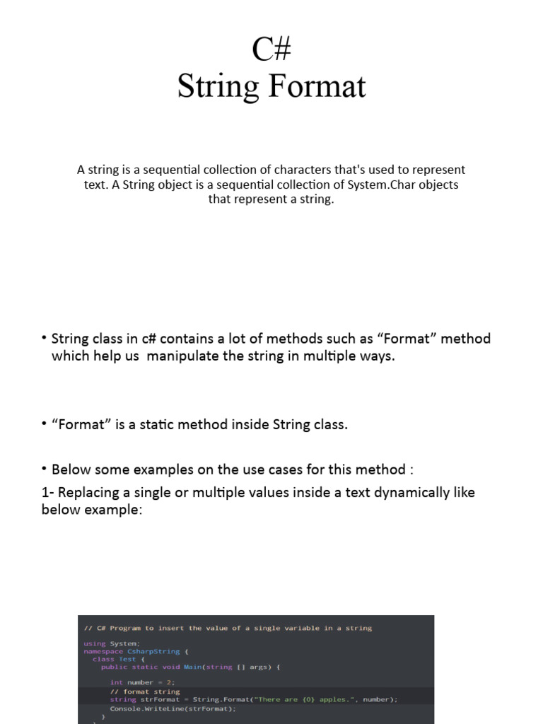 String Format 1 | PDF