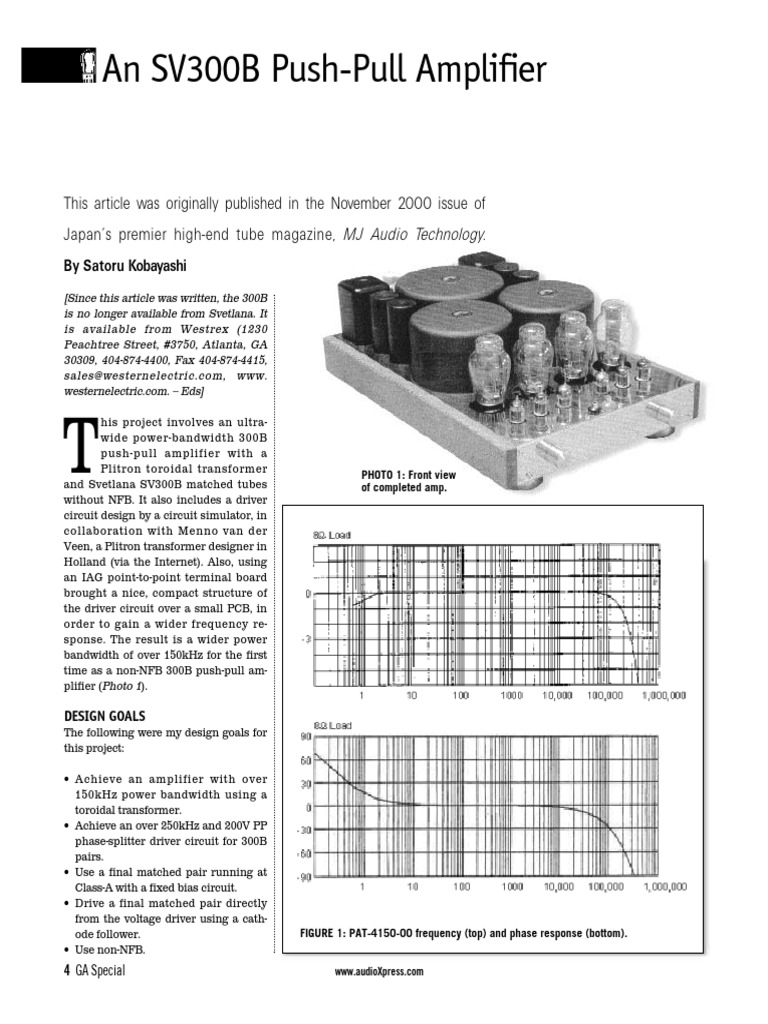 300b kobayashi1862 PDF Vacuum Tube Power Supply
