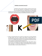 Actividades A Reforzamiento Fonema K