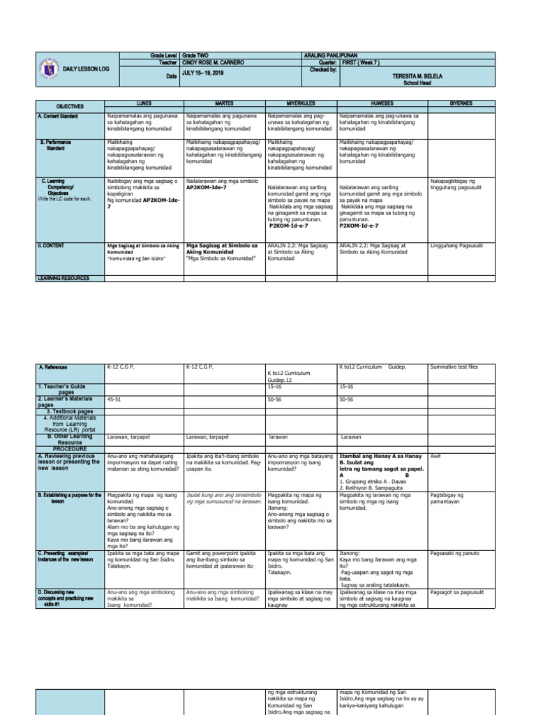 AP 2 DLL q1 Week 7 | PDF