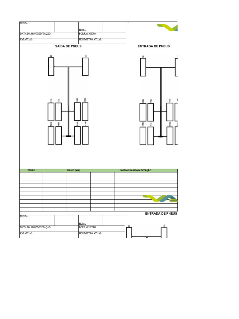 Formulário de Movimentação de Pneus | PDF