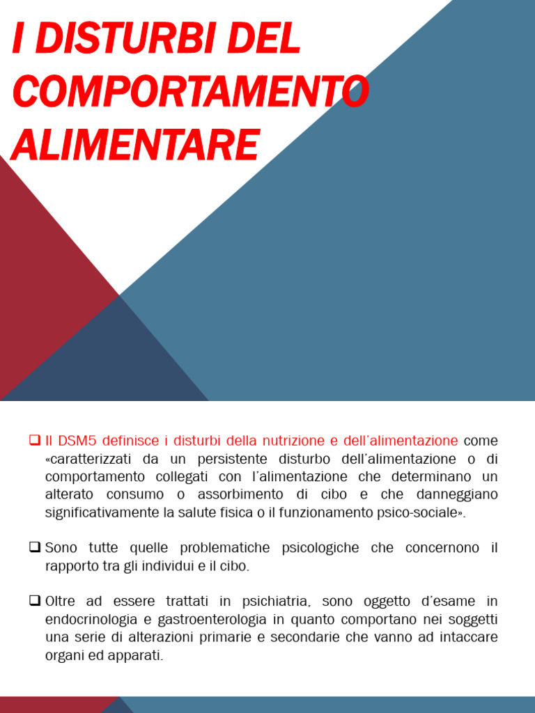 Disturbi Alimentari | PDF
