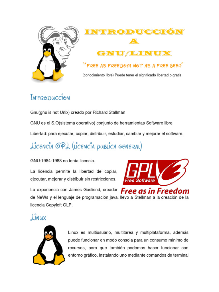 Introducción a Linux y GNU | PDF