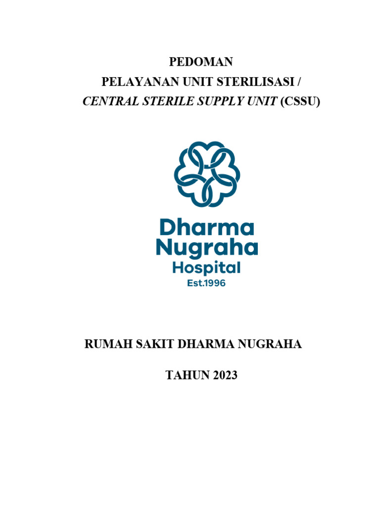 Pedoman CSSU RS Dharma Nugraha 2023 | PDF