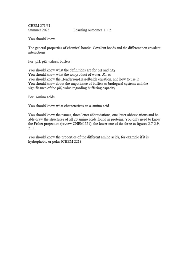 Learning Outcomes 1+2 | PDF